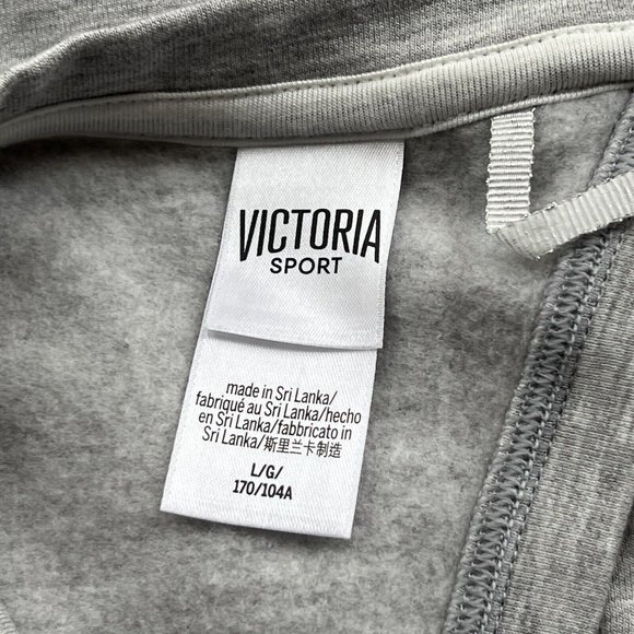 Victoria Secrets Sport VSX Pullover Sweatshirt Long Sleeve Pullover Large L Gray - Picture 5 of 6